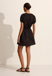 Cocoon Mini Dress - Black - Matteau